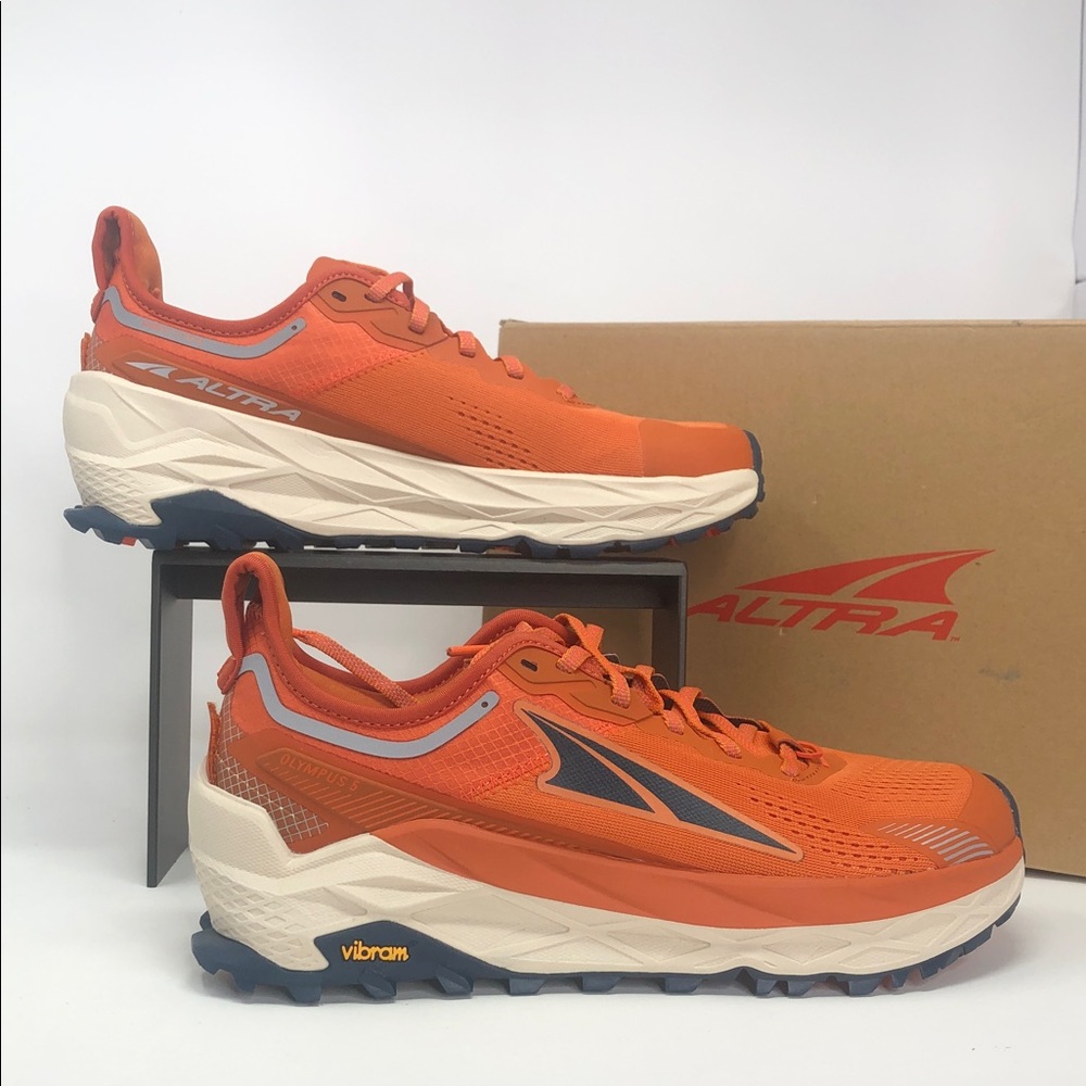Altra Olympus 5 Burnt Orange Men’s Trail Running Hiking Shoes - Size 8.5